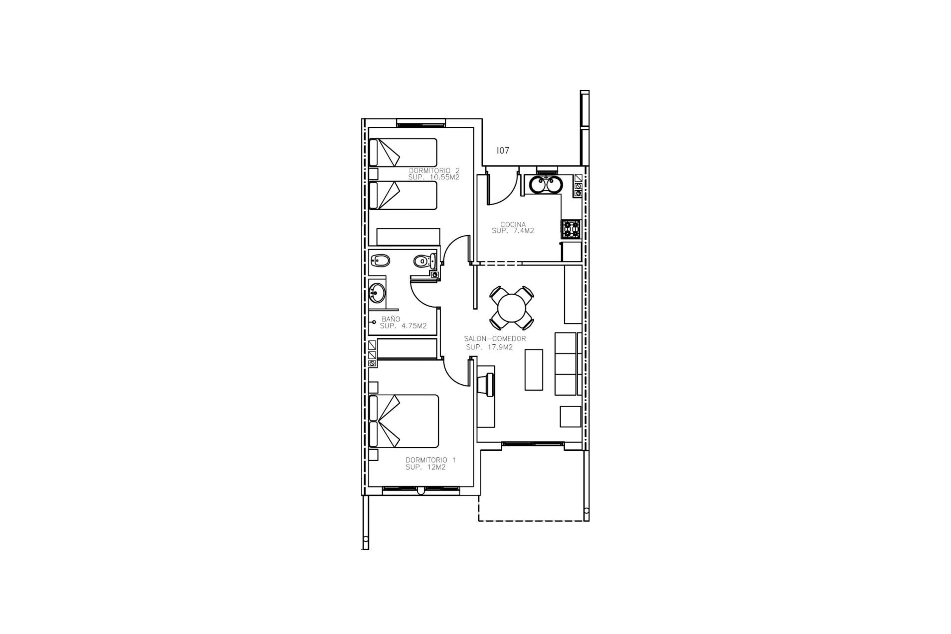 New Build - Apartment -
Aguilas - Collados