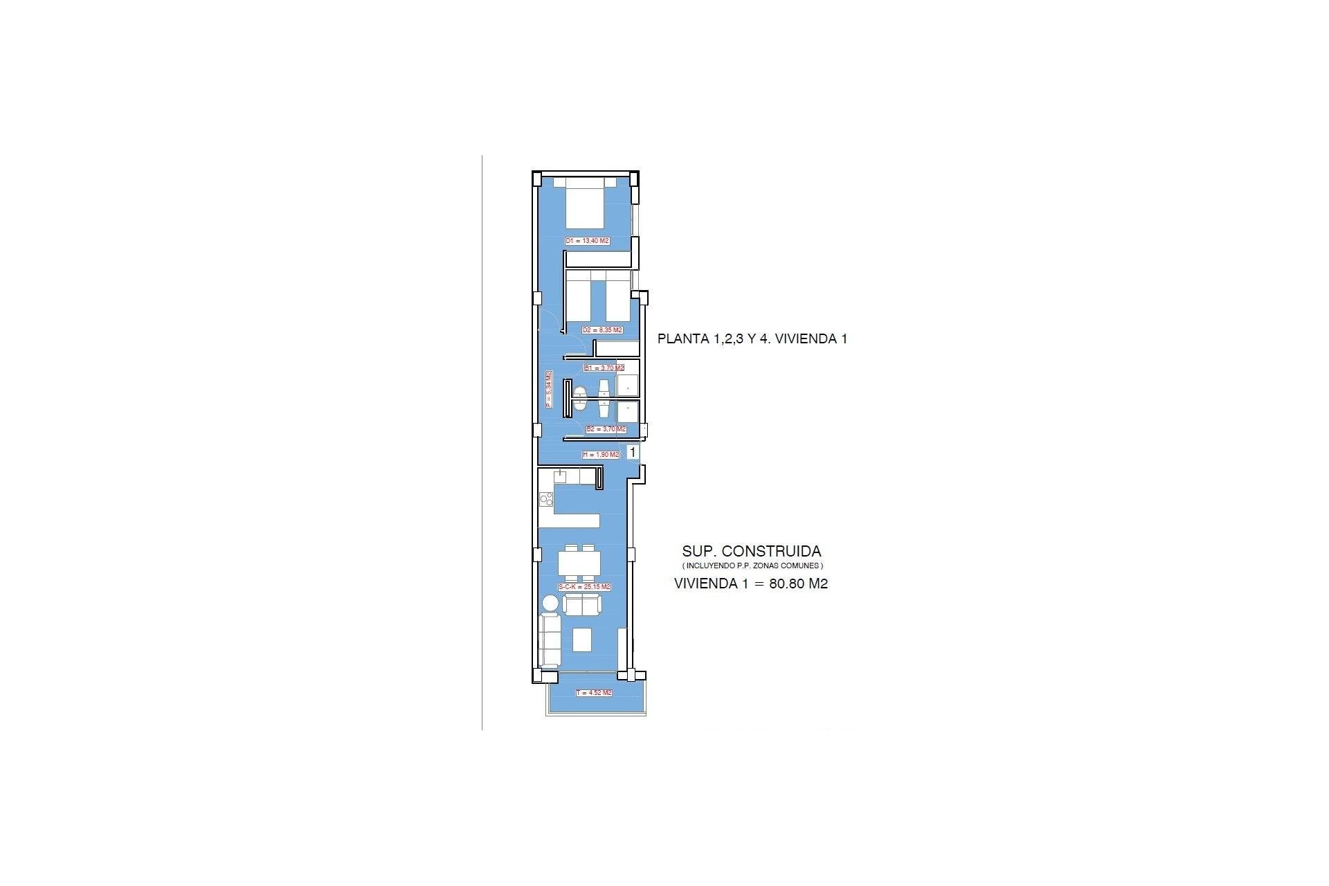 New Build - Apartment -
Torrevieja - Playa El Acequión