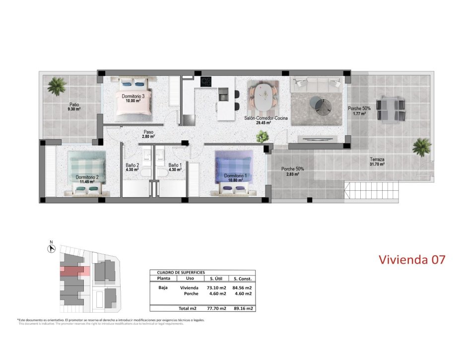 New Build - Bungalow -
Pilar de la Horadada - pueblo
