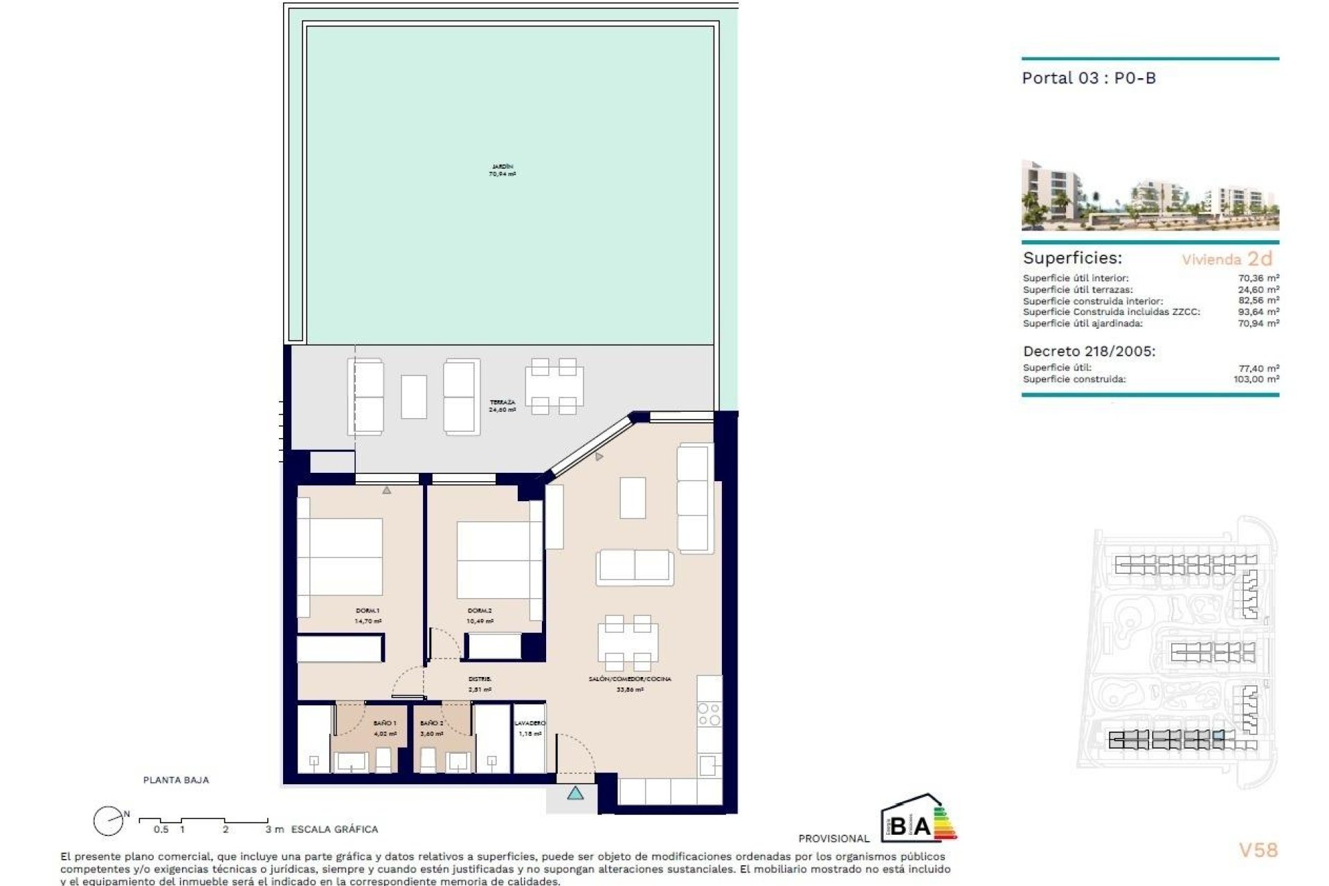 New Build - Ground floor apartment -
Almerimar