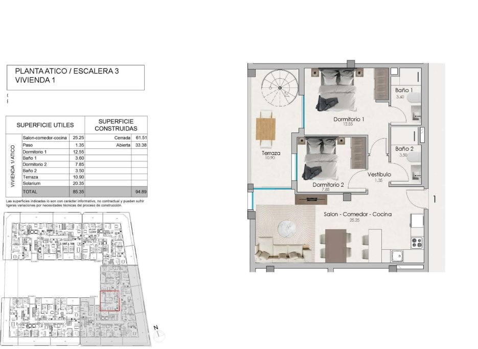 New Build - Penthouse -
Santa Pola - Estacion de autobuses