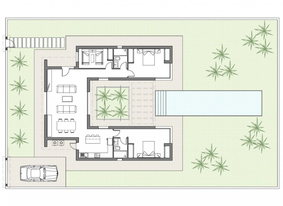 New Build - Villa -
Benijofar - Polideportivo