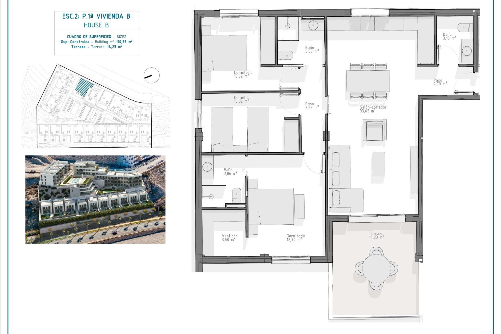 Nowy budynek - Apartment -
Aguilas - Playa del Hornillo