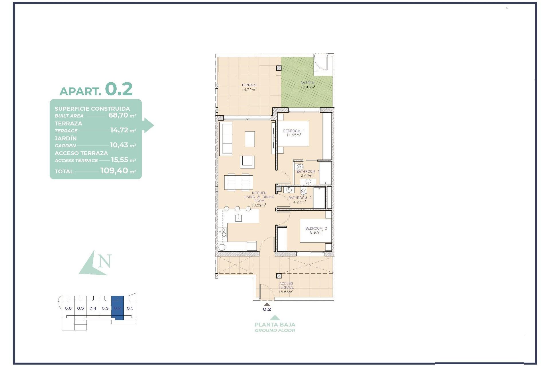 Nowy budynek - Apartment -
Los Alcazares - Serena Golf