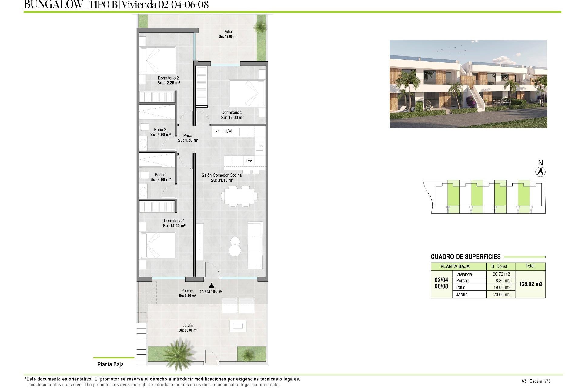 Nowy budynek - Bungalowy -
Alhama De Murcia - Condado De Alhama