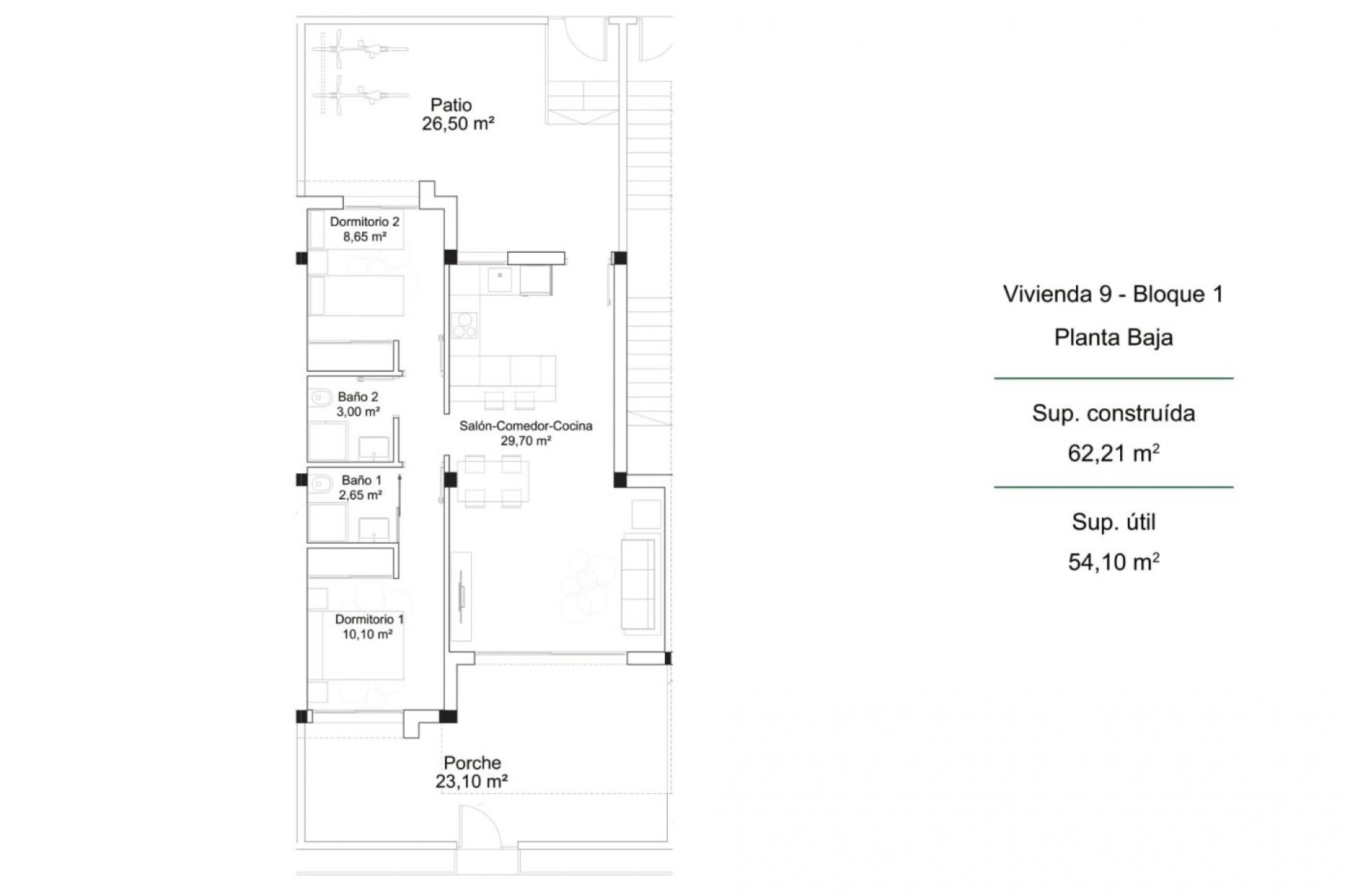 Nowy budynek - Bungalowy -
Orihuela Costa - PAU 26