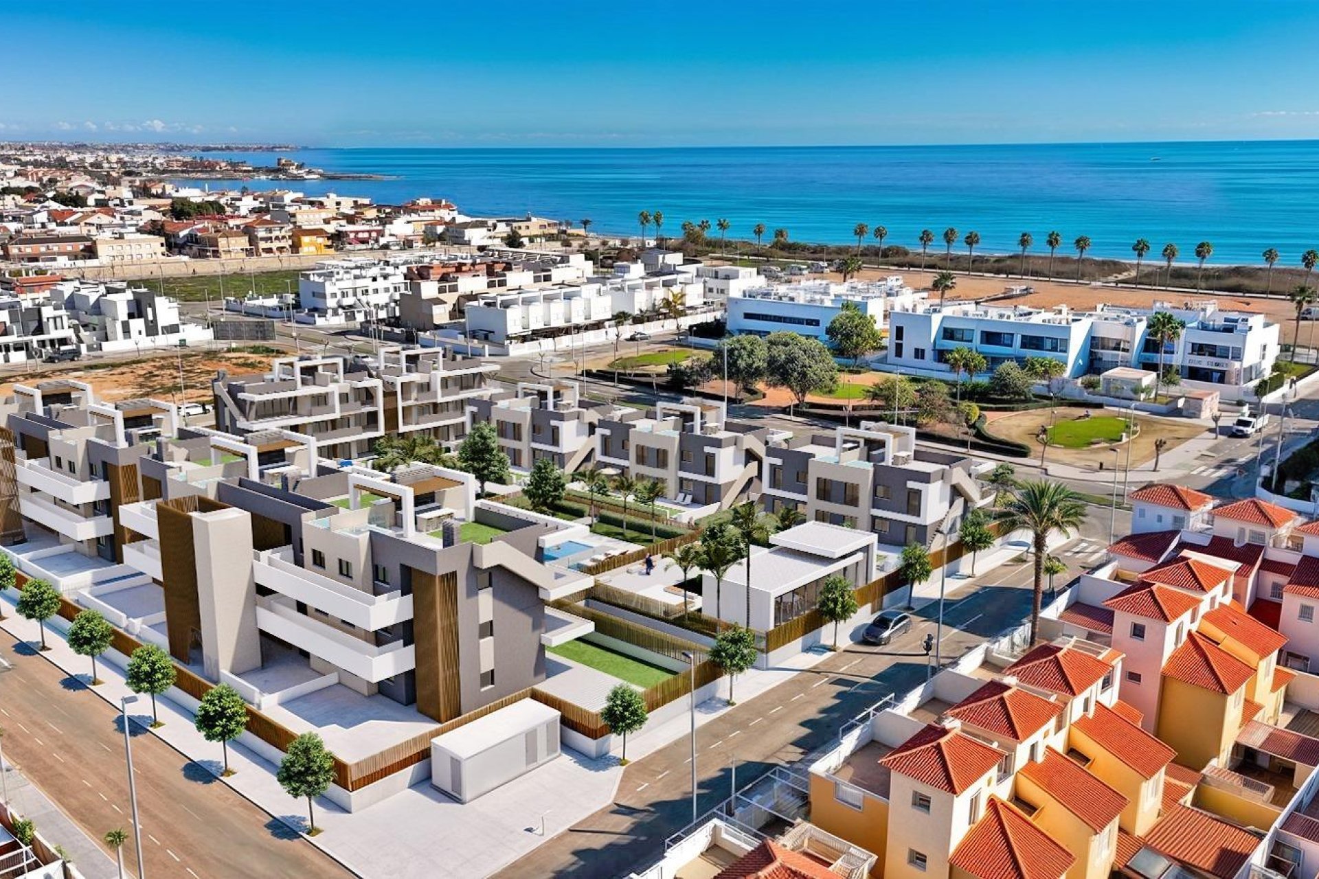 Nowy budynek - Bungalowy -
Pilar de la Horadada - Playa de las Higuericas