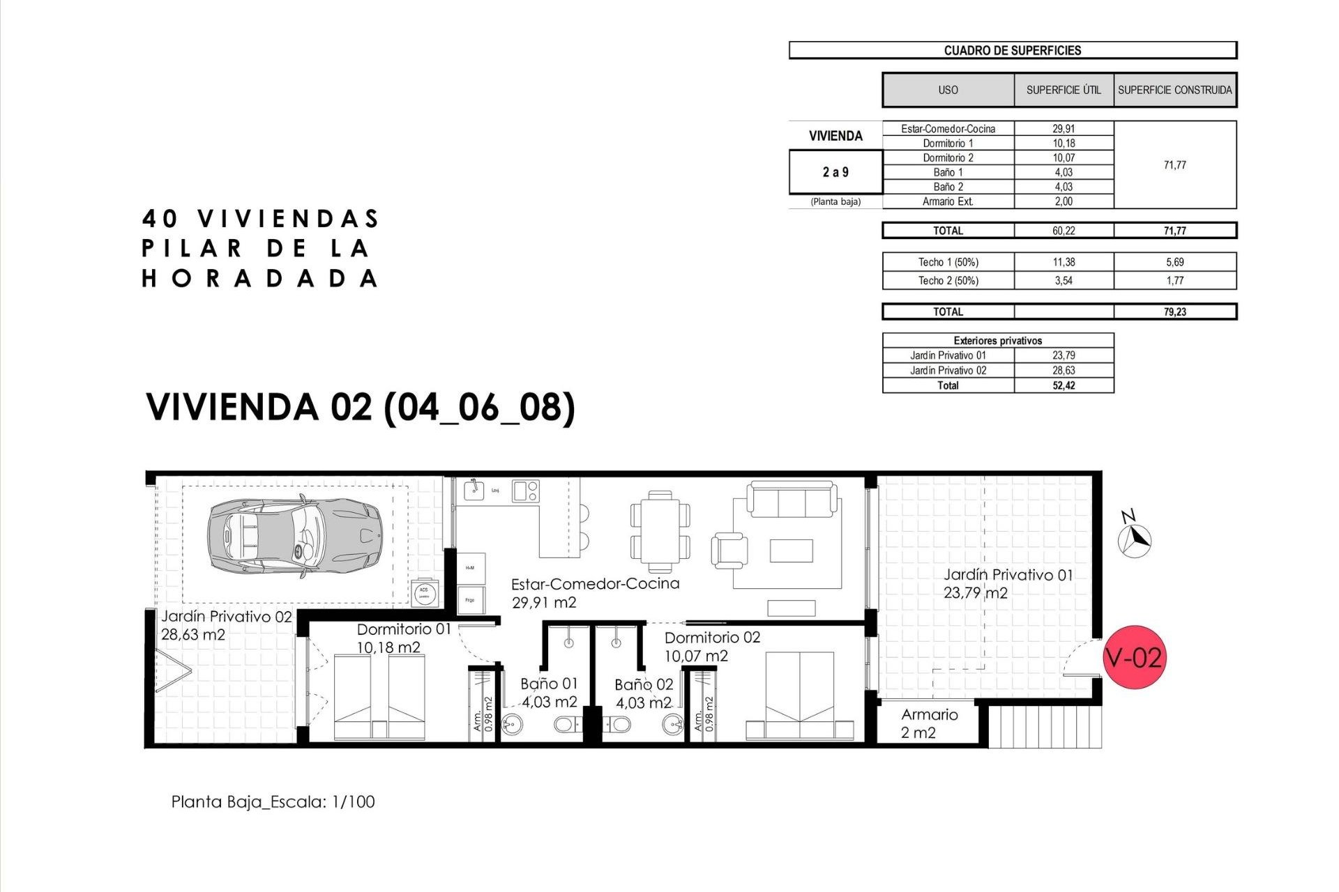 Nowy budynek - Bungalowy -
Pilar de la Horadada - pueblo