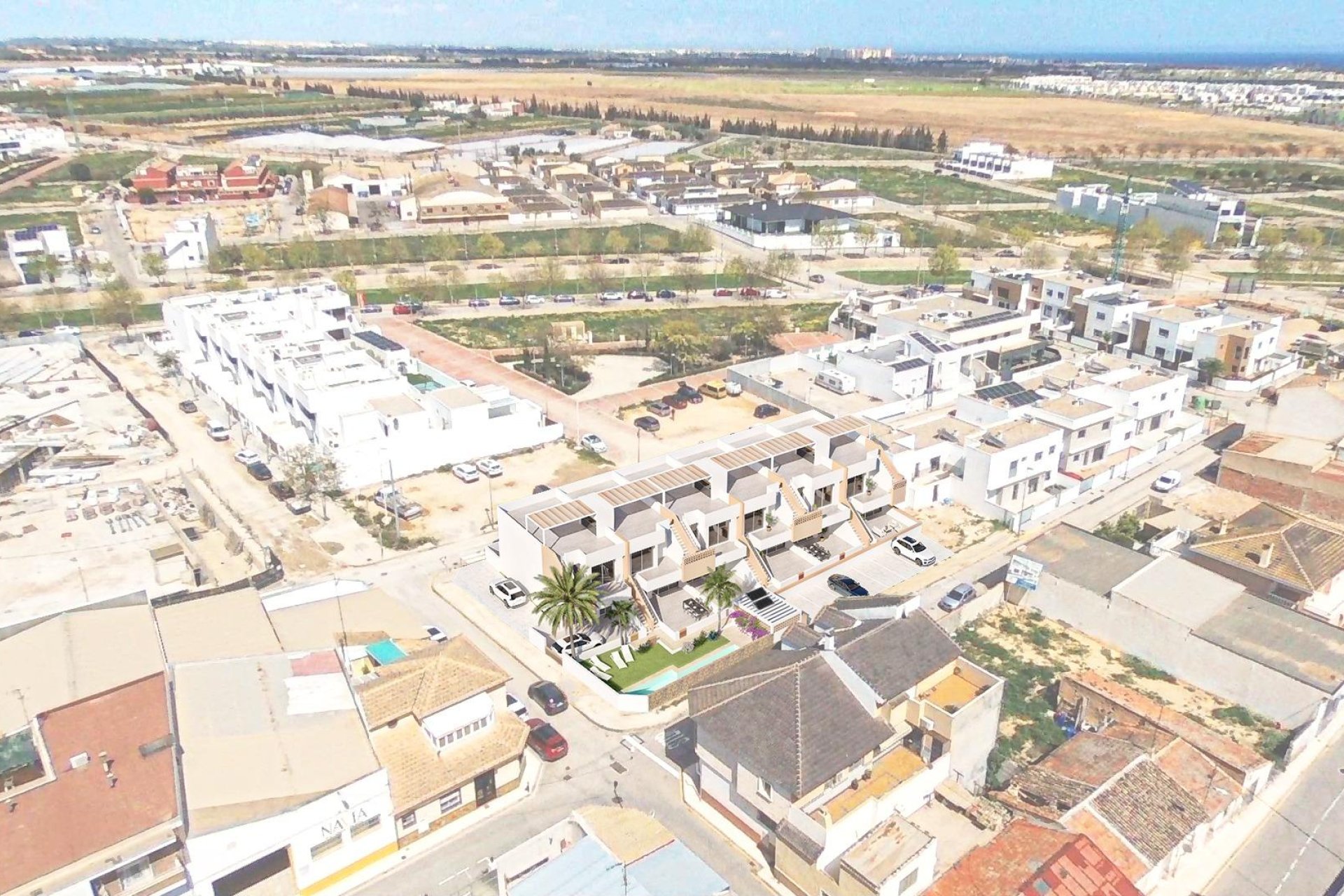 Nowy budynek - Bungalowy -
Pilar de la Horadada - pueblo