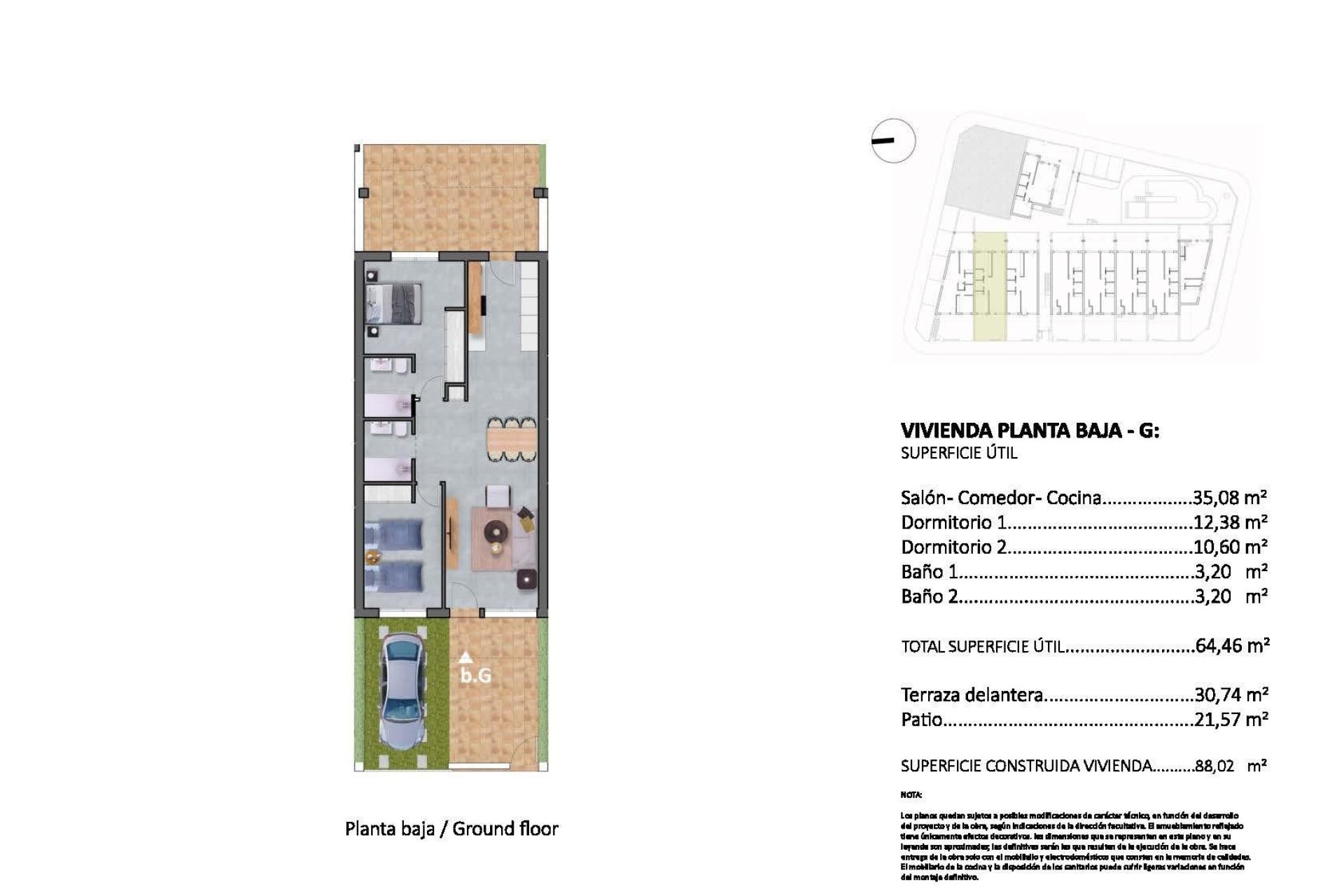 Nowy budynek - Bungalowy -
Pilar de la Horadada - pueblo