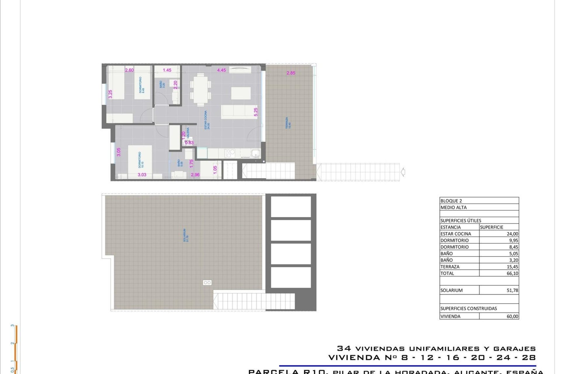 Nowy budynek - Bungalowy -
Pilar de la Horadada - pueblo