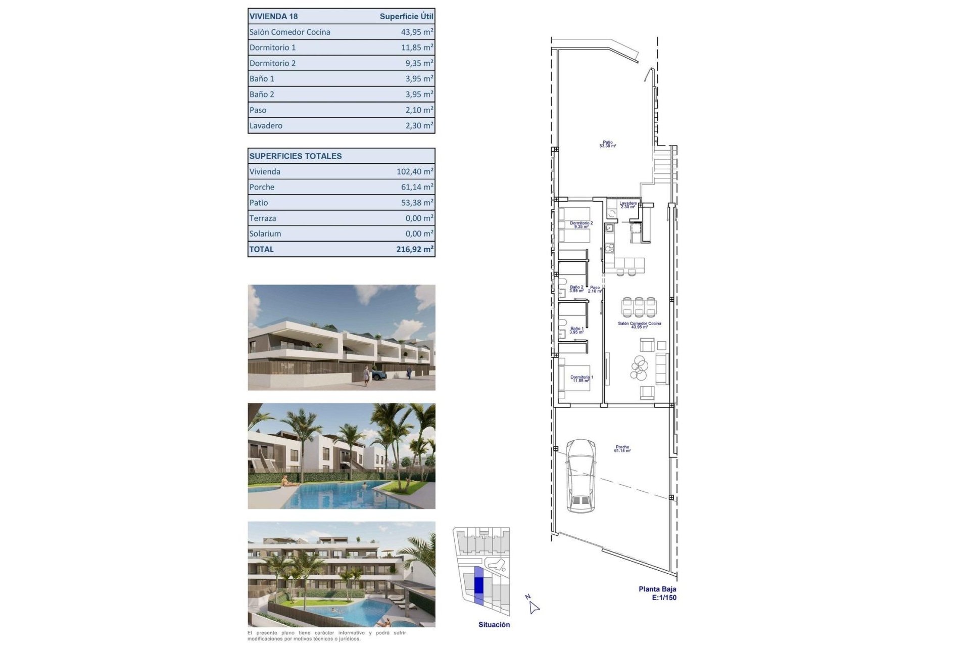 Nowy budynek - Bungalowy -
Pilar de la Horadada - pueblo