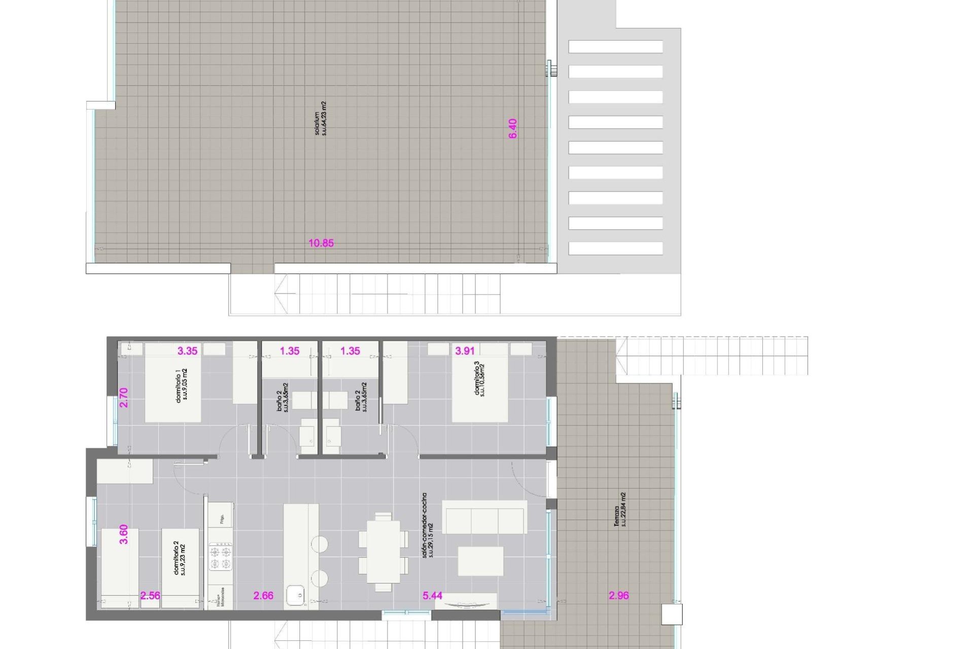 Nowy budynek - Bungalowy -
Pilar de la Horadada - pueblo