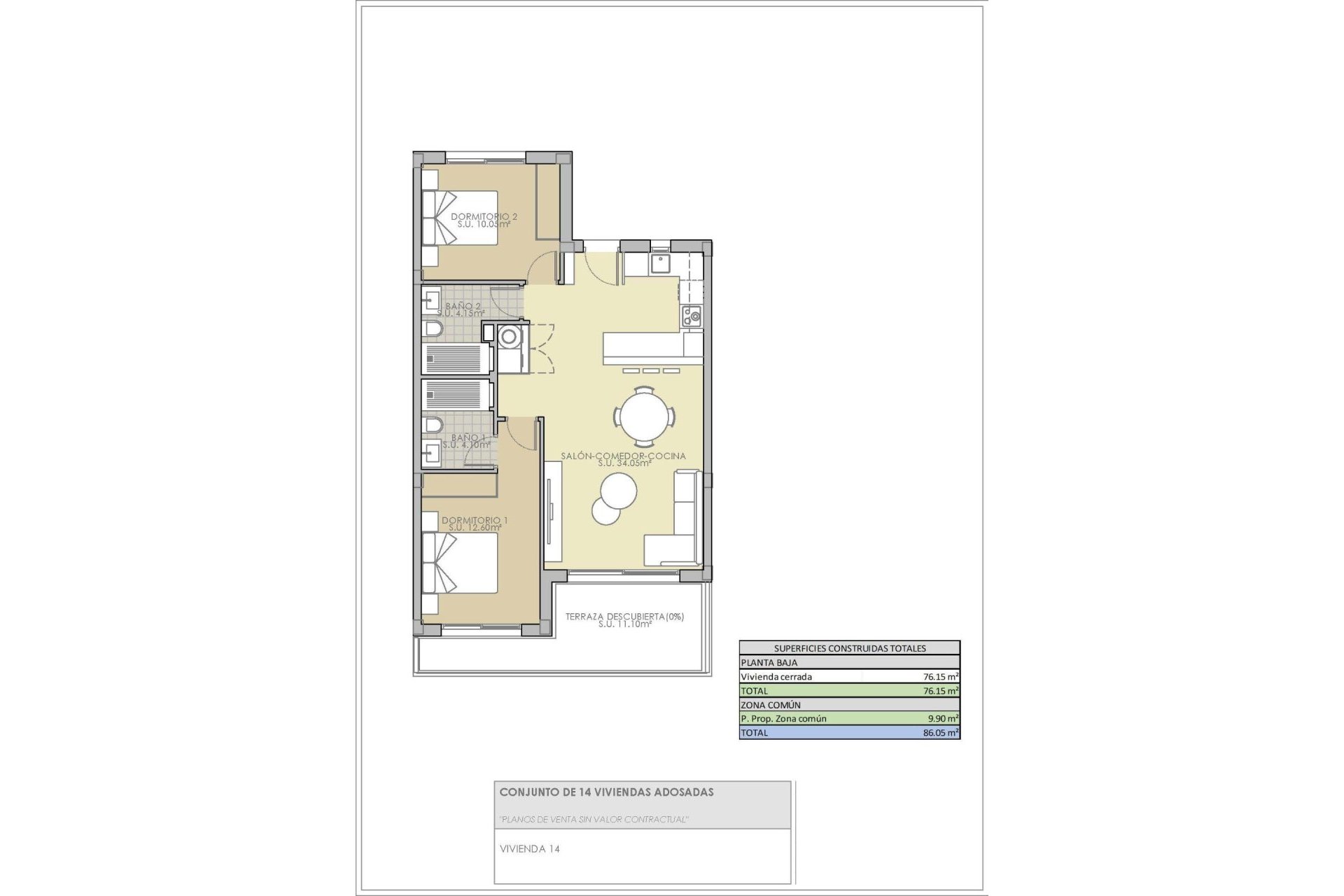 Nowy budynek - Bungalowy -
Rojales - Pueblo