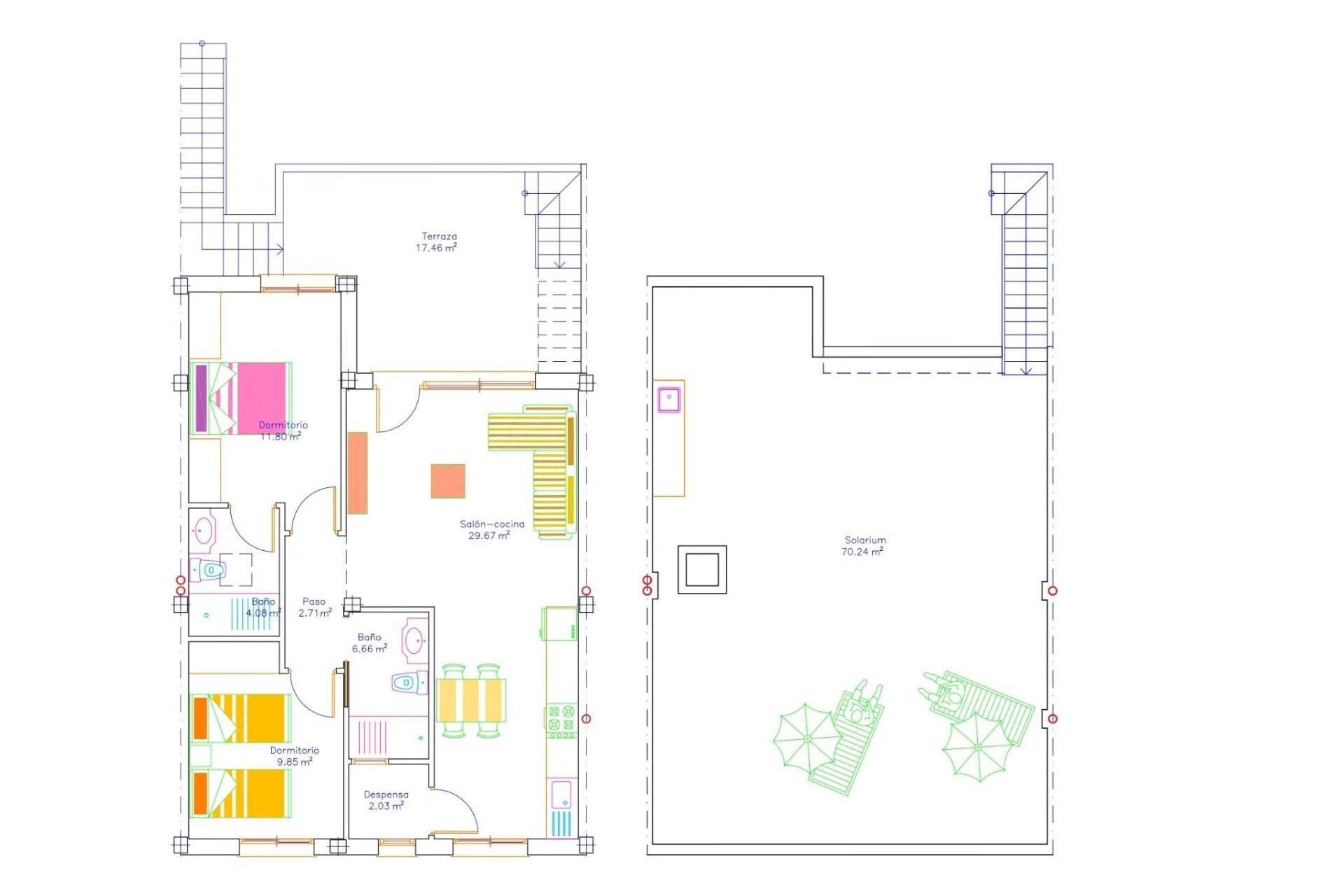 Nowy budynek - Bungalowy -
San Javier - pueblo