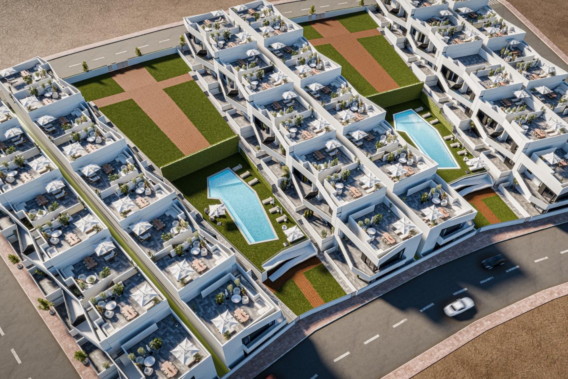 Nowy budynek - Bungalowy -
San Miguel de Salinas - Pueblo