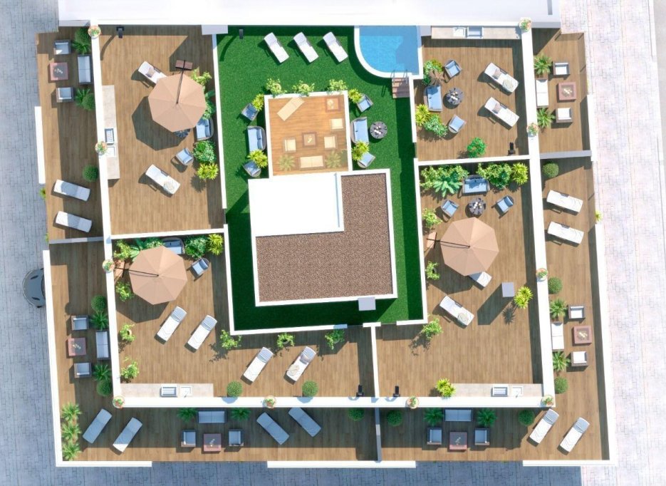 Nowy budynek - Daszek -
Torrevieja - Parque de las Naciones