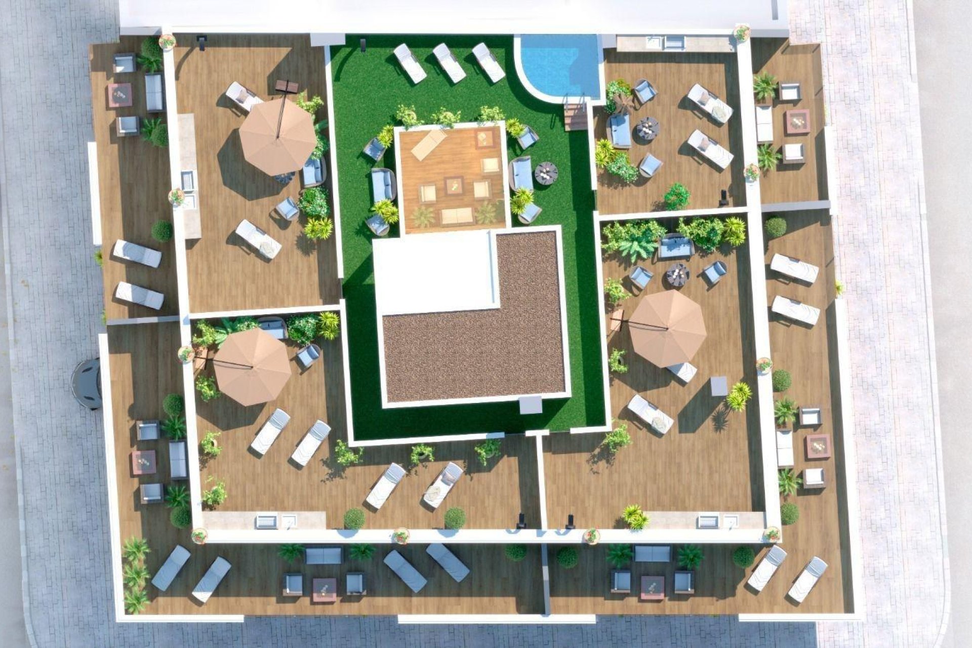 Nowy budynek - Daszek -
Torrevieja - Parque de las Naciones
