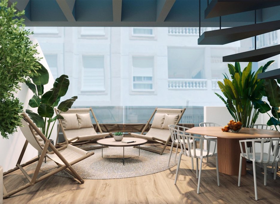 Nowy budynek - Daszek -
Torrevieja - Playa de El Cura