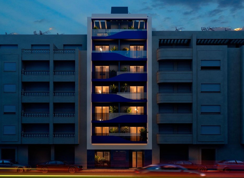 Nowy budynek - Daszek -
Torrevieja - Playa del Acequión