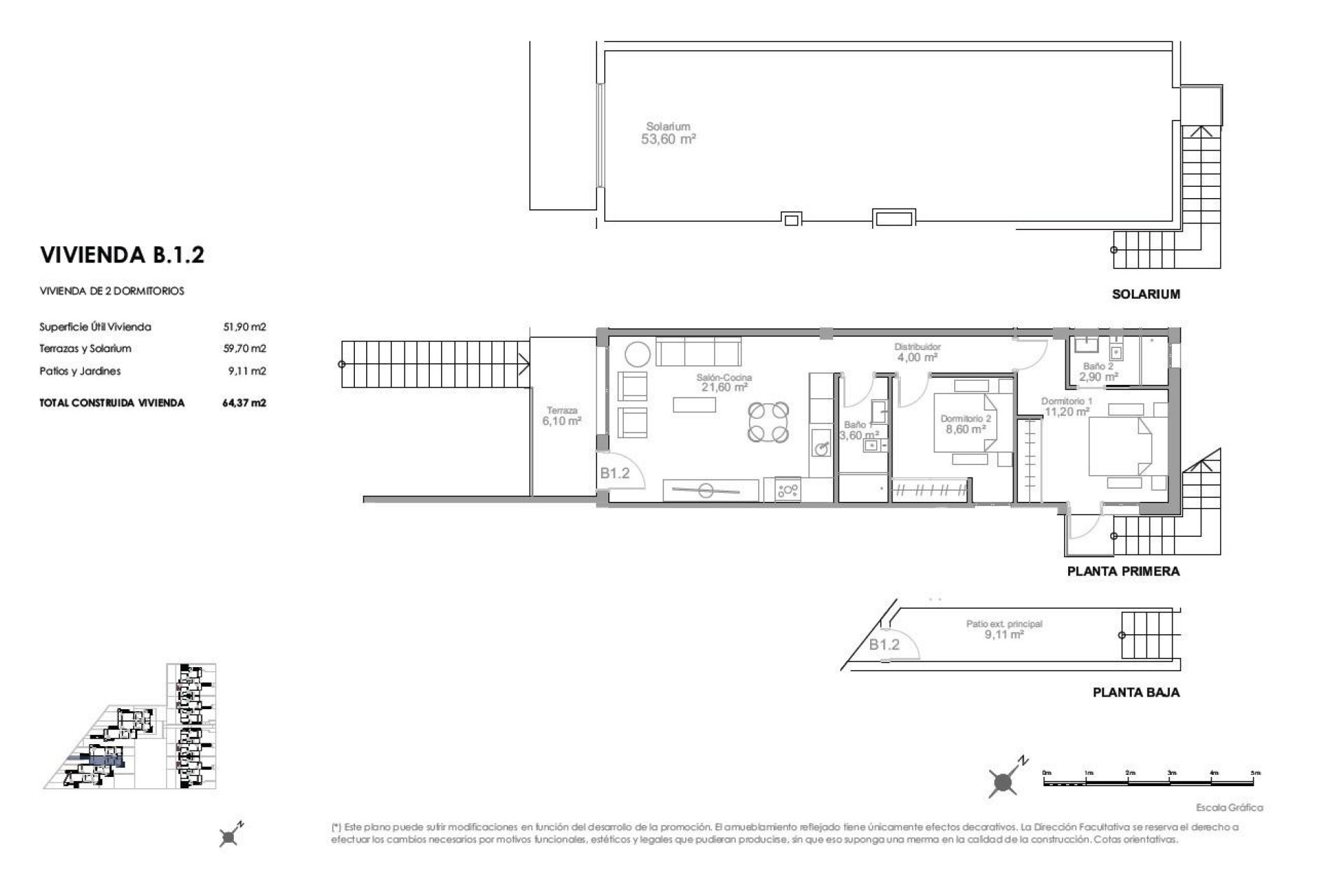 Nowy budynek - Top Floor Bungalow -
Puerto de Mazarron - Playa Negra