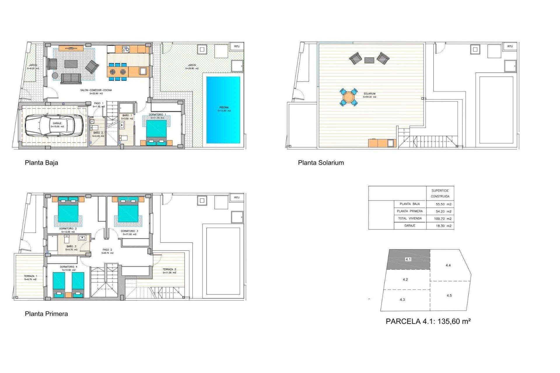 Nowy budynek - Town House -
Los Belones - pueblo