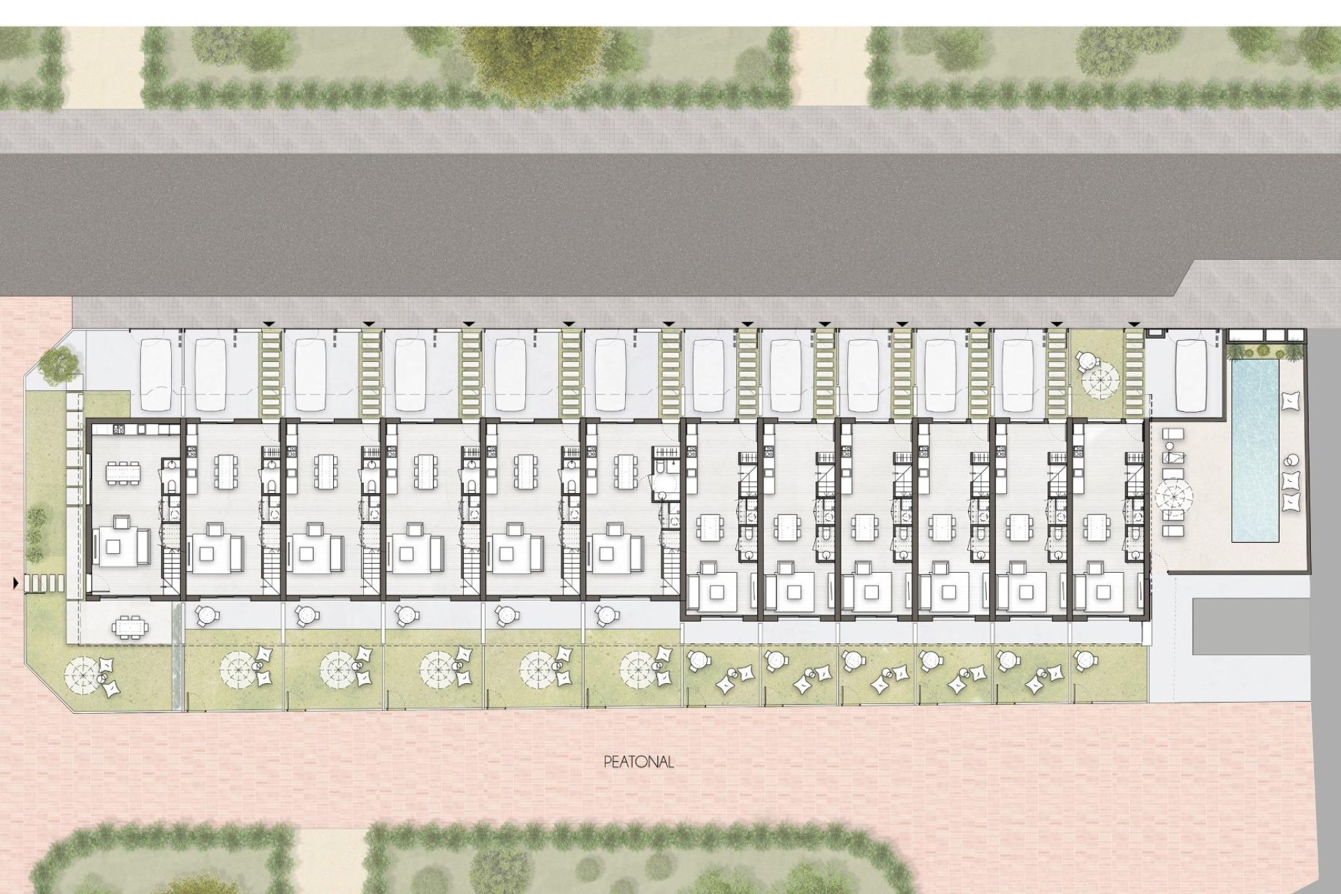 Nowy budynek - Town House -
Pilar de la Horadada - pueblo