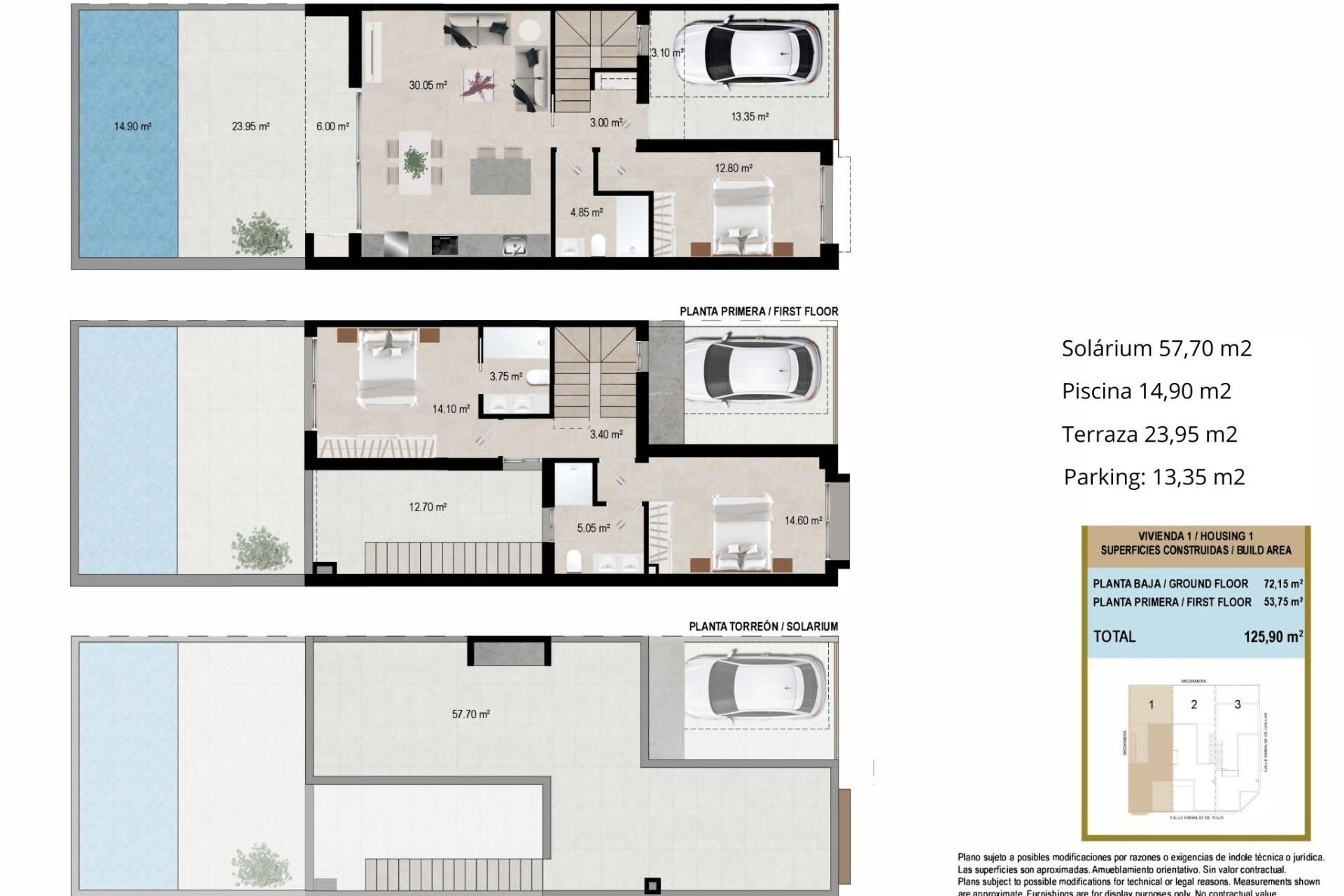 Nowy budynek - Town House -
San Javier - pueblo