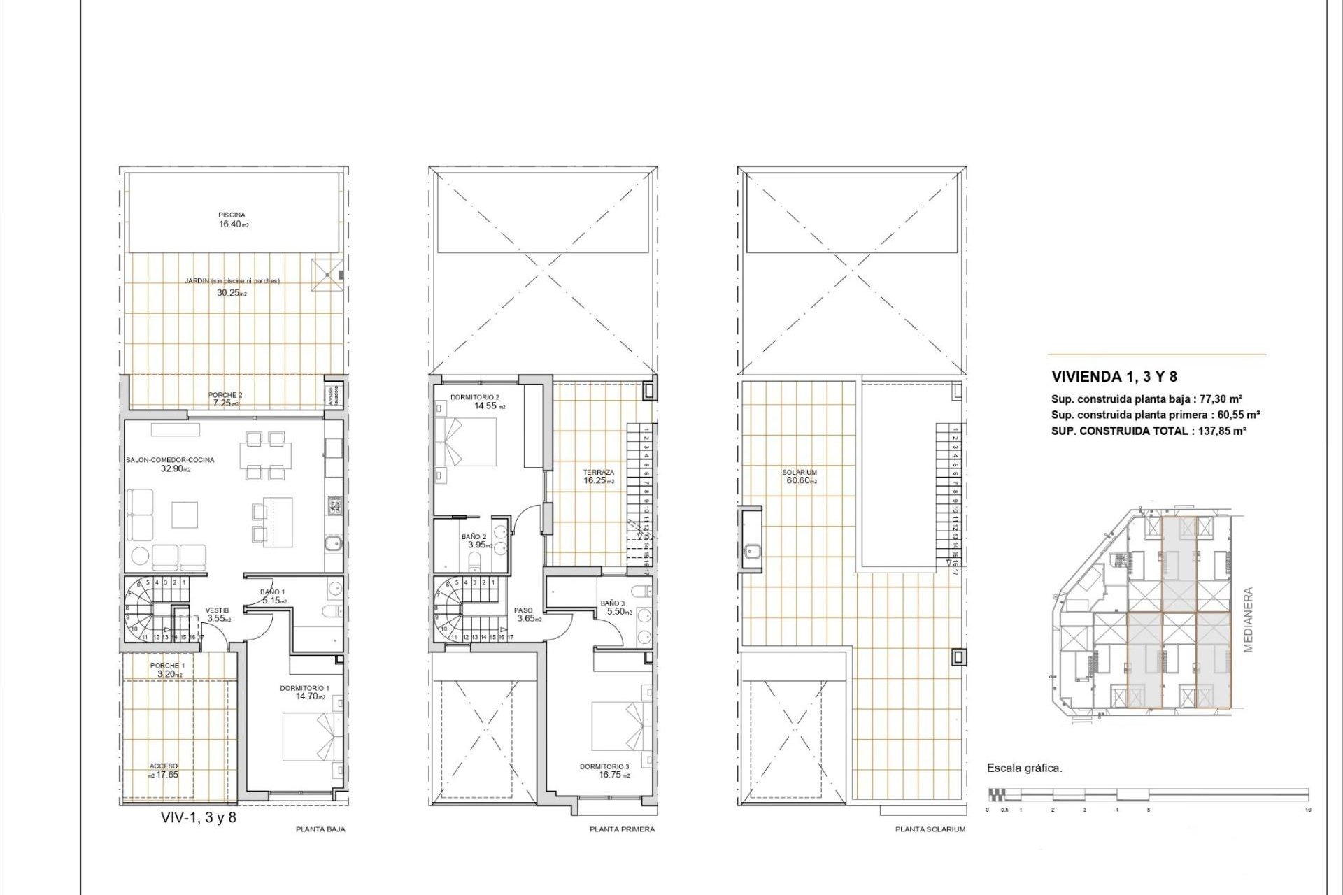 Nowy budynek - Town House -
San Javier - pueblo