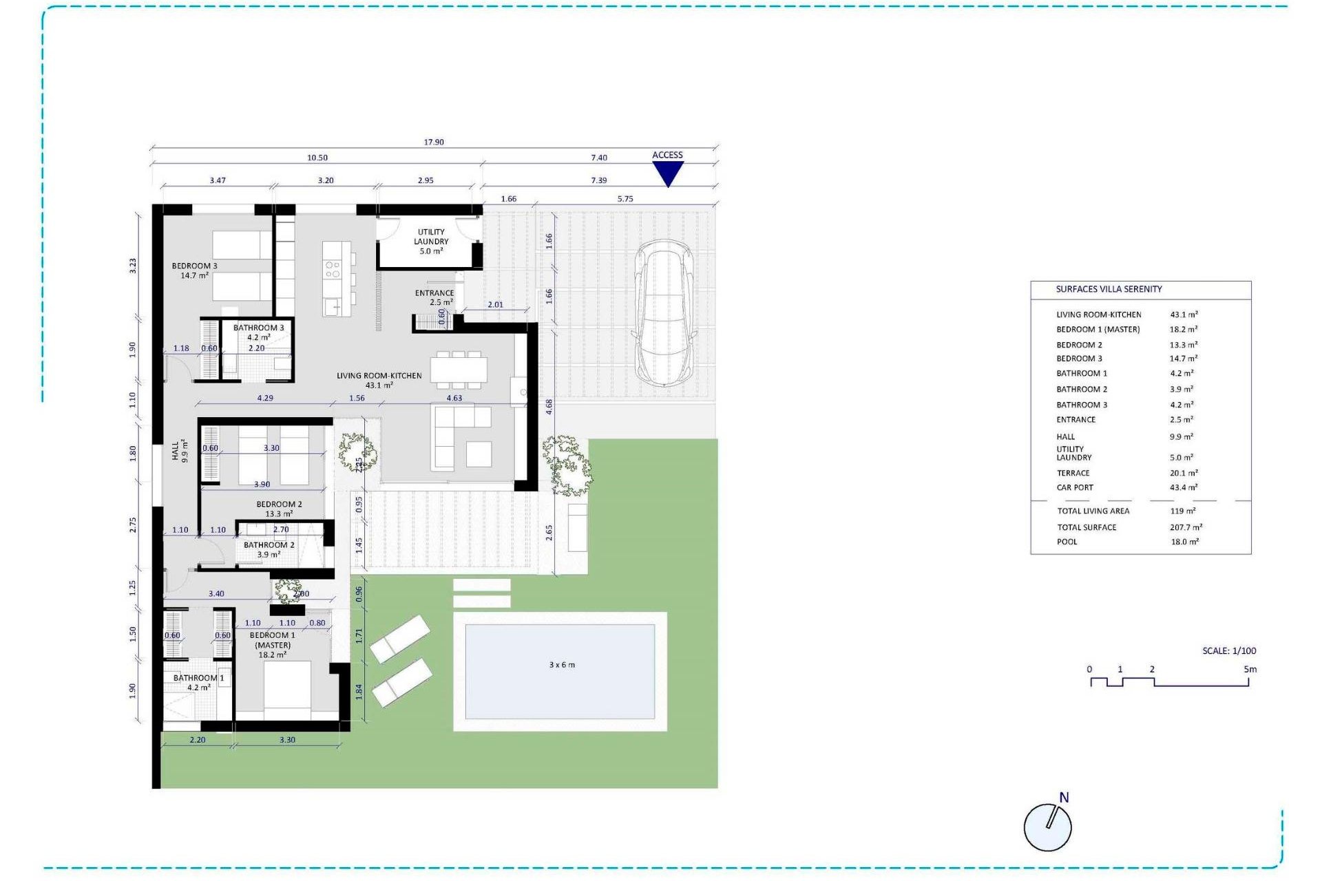 Nowy budynek - Villa -
Banos y Mendigo - Altaona Golf