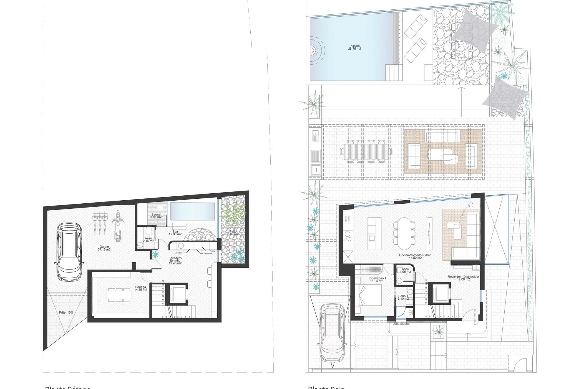 Nowy budynek - Villa -
Cabo de Palos - Cala Flores