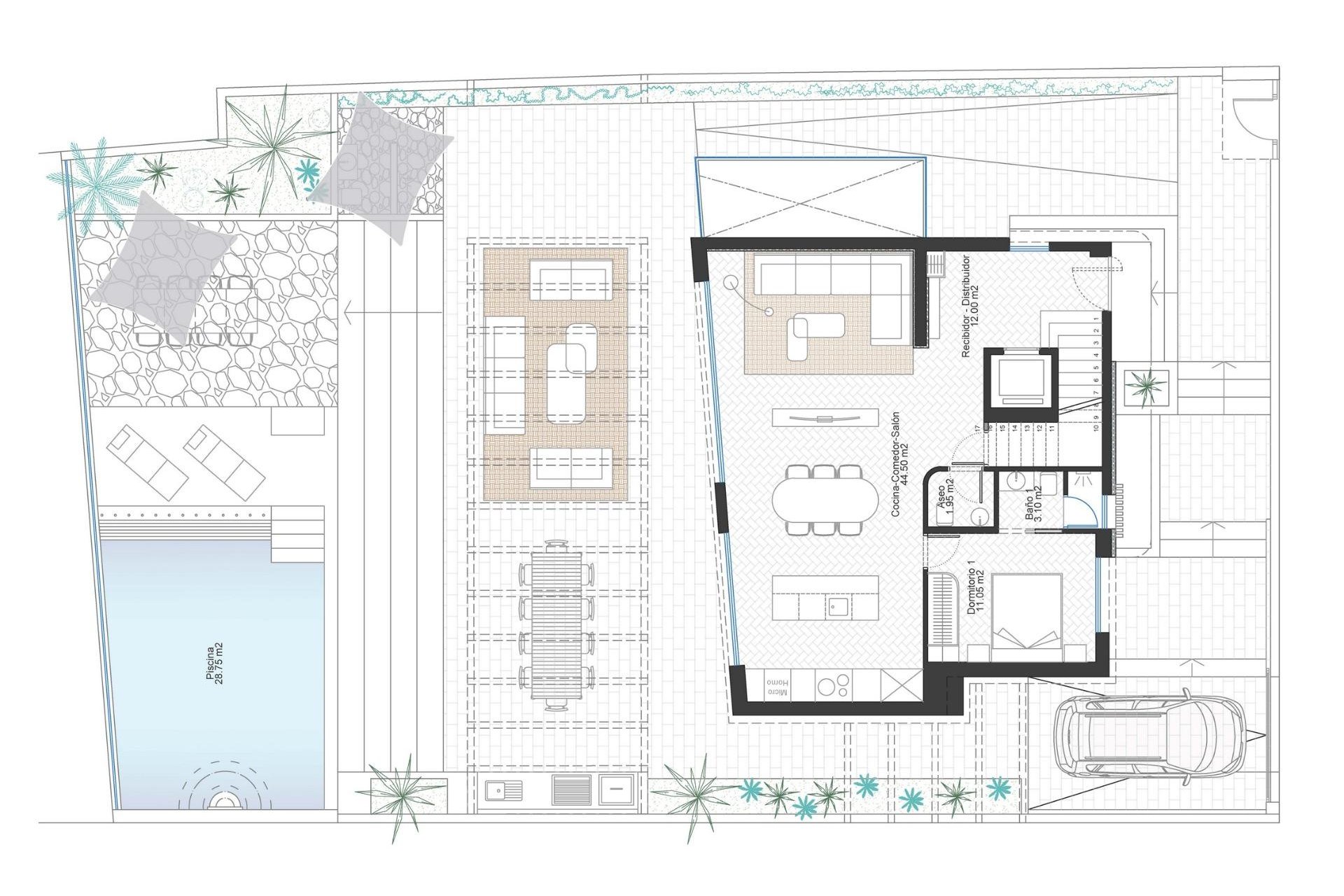 Nowy budynek - Villa -
Cabo de Palos - Cala Flores