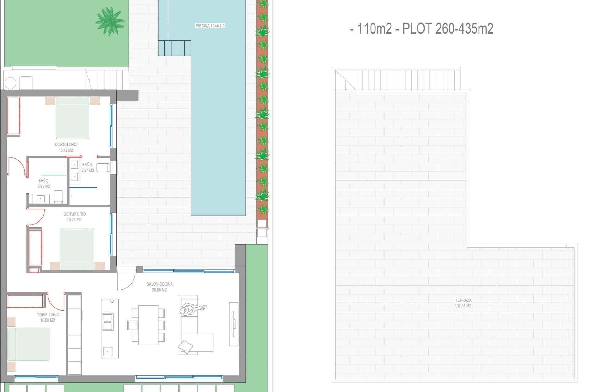 Nowy budynek - Villa -
San Javier - Parque del doce