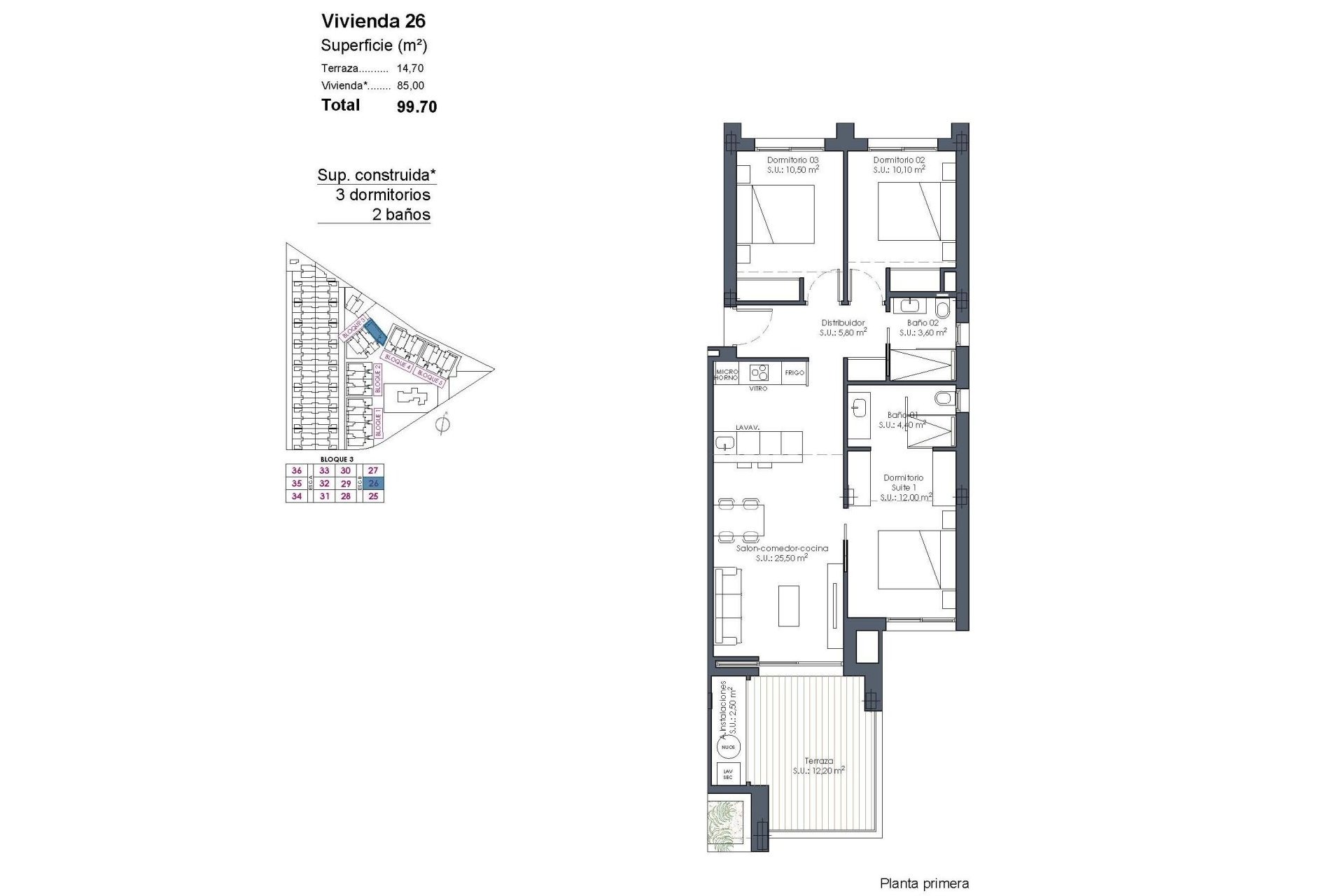Obra nueva - Apartmento -
Los Alcazares - Serena Golf