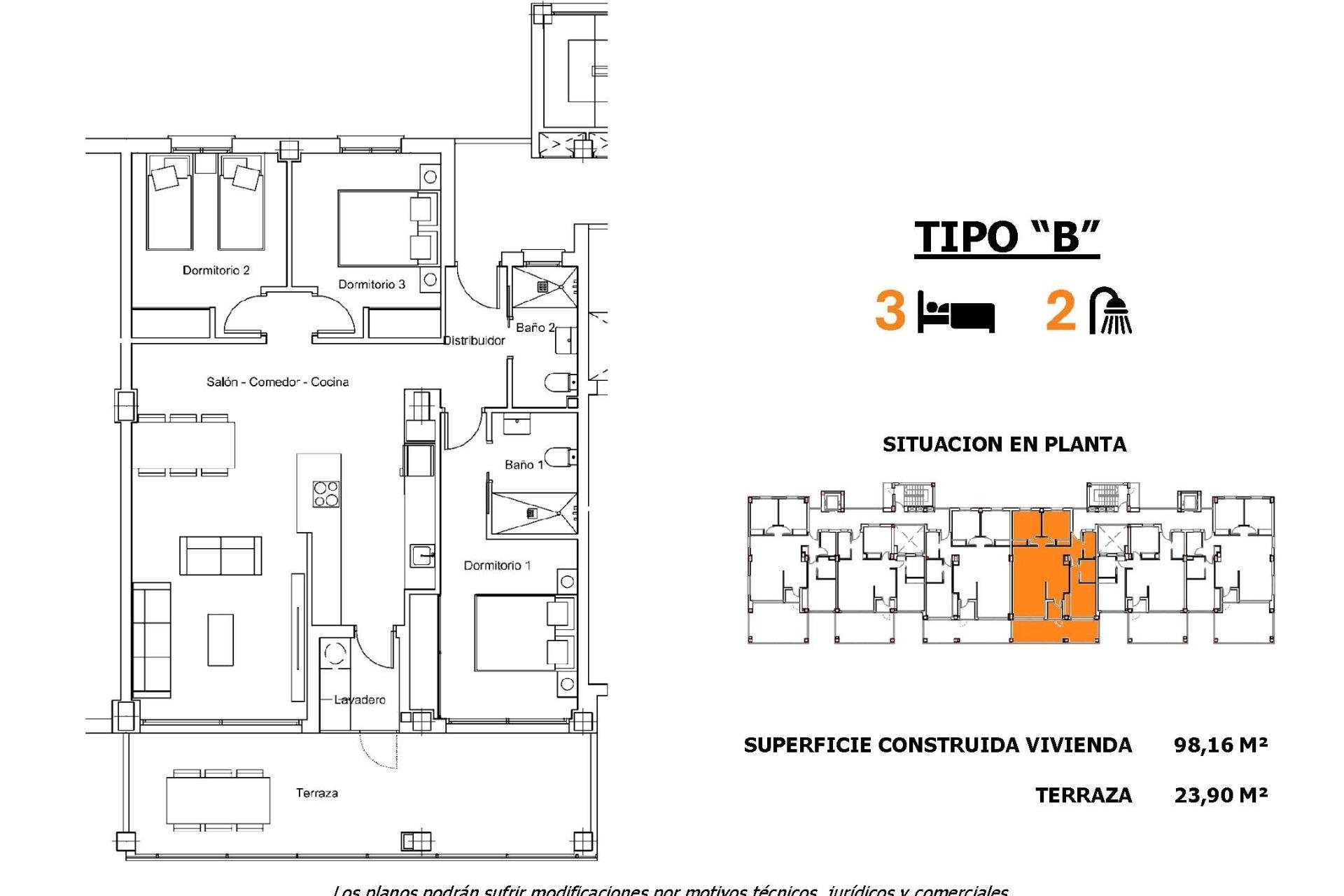 Obra nueva - Apartmento -
San Miguel de Salinas - Pueblo