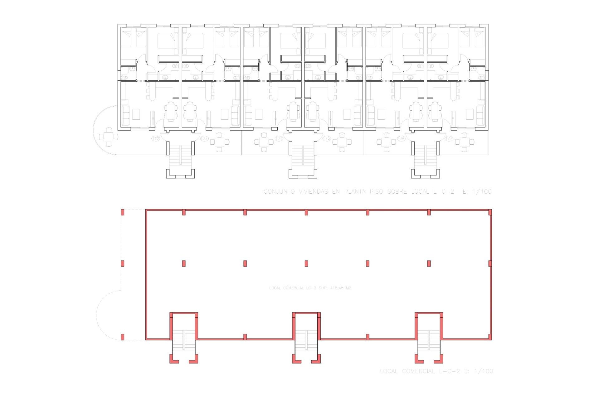 Obra nueva - Bungalow -
Fuente Álamo - La Pinilla