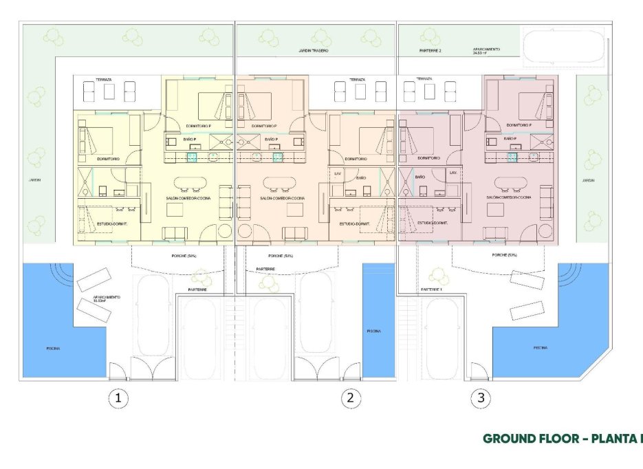 Obra nueva - Bungalow -
Pilar de la Horadada - parques de Andromeda