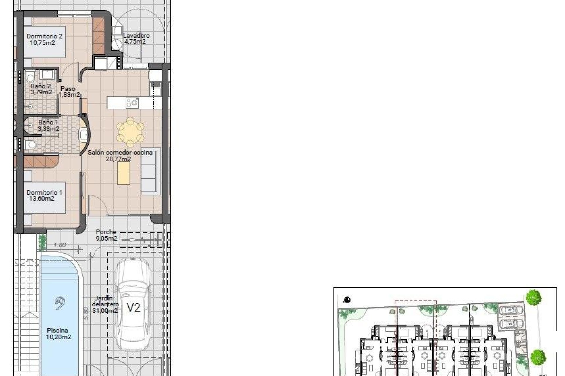 Obra nueva - Bungalow -
Pilar de la Horadada - pueblo