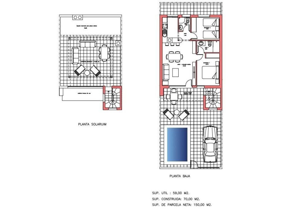 Obra nueva - Town House -
Fuente Álamo - La Pinilla