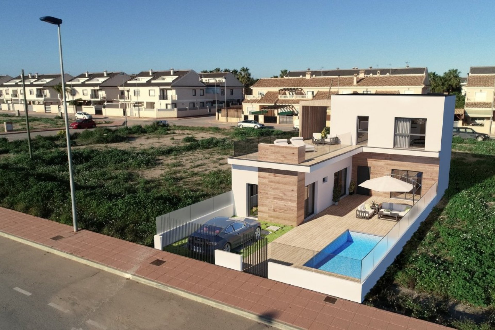 Obra nueva - Town House -
San Javier - Parque del doce