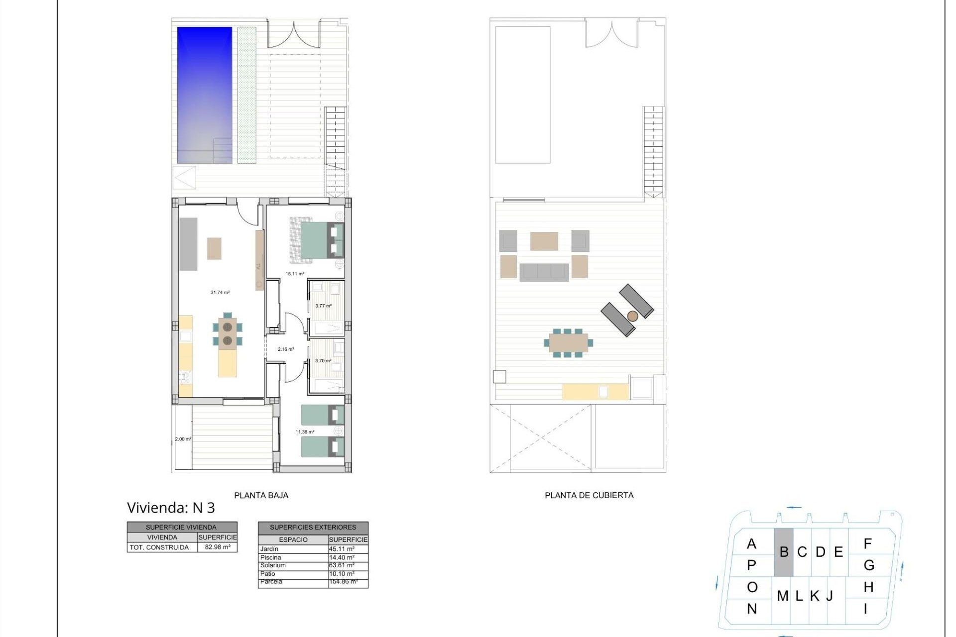 Obra nueva - Town House -
Torre Pacheco - El Alba