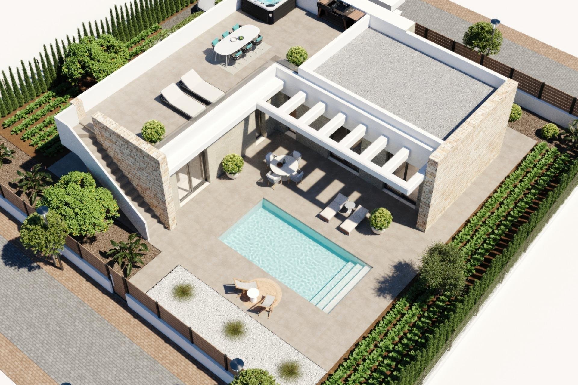 Obra nueva - Villa -
Fuente Álamo - Hacienda del Alamo