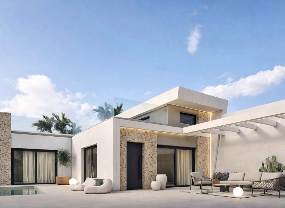 Obra nueva - Villa -
Los Alcazares - Serena Golf