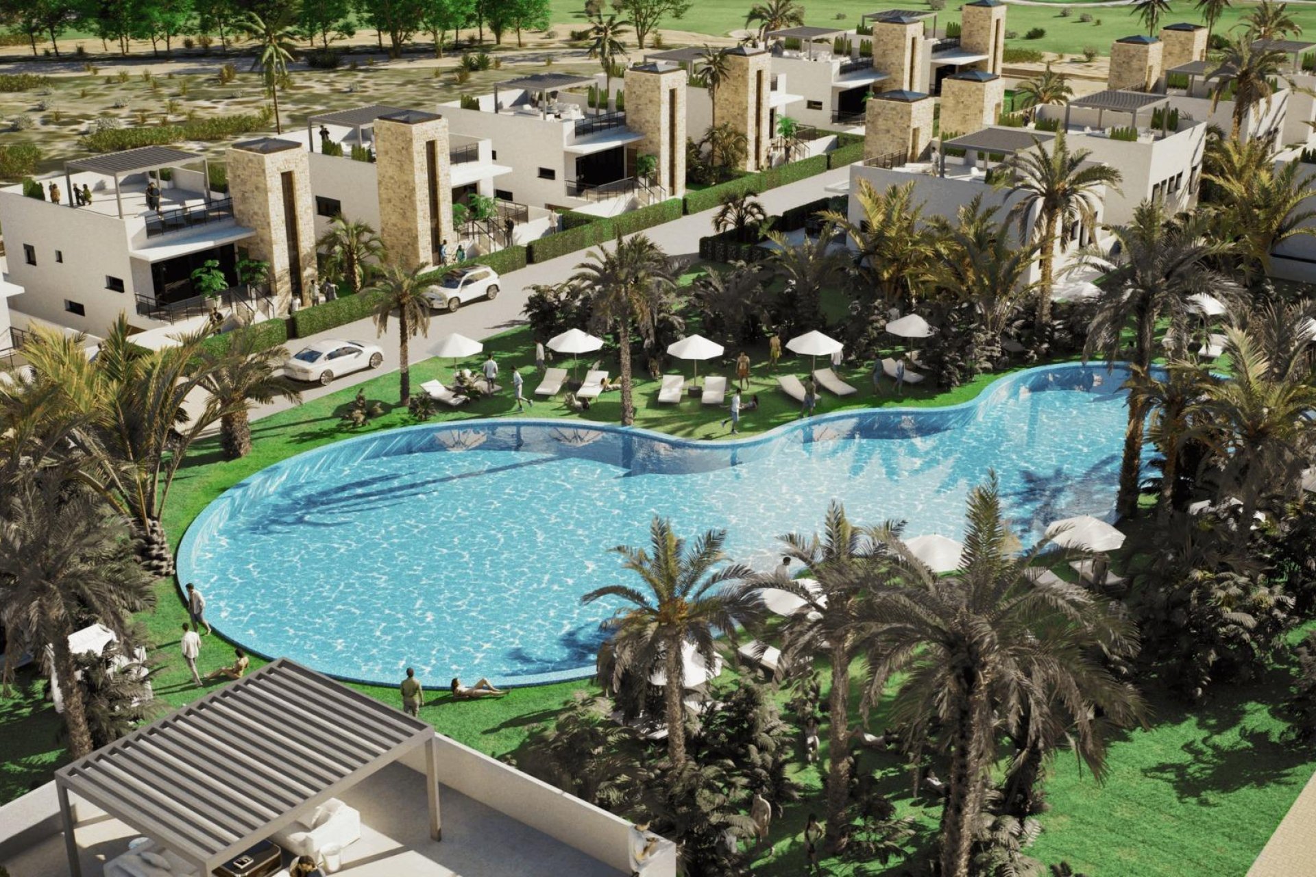 Obra nueva - Villa -
Mazarron - Camposol Golf