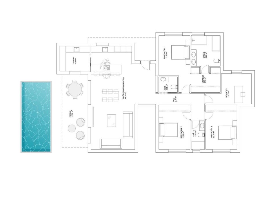 Obra nueva - Villa -
Monforte del Cid - La Capitana