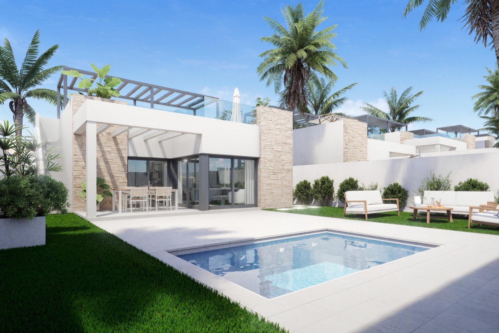 Obra nueva - Villa -
Vera - Valle del Este Golf